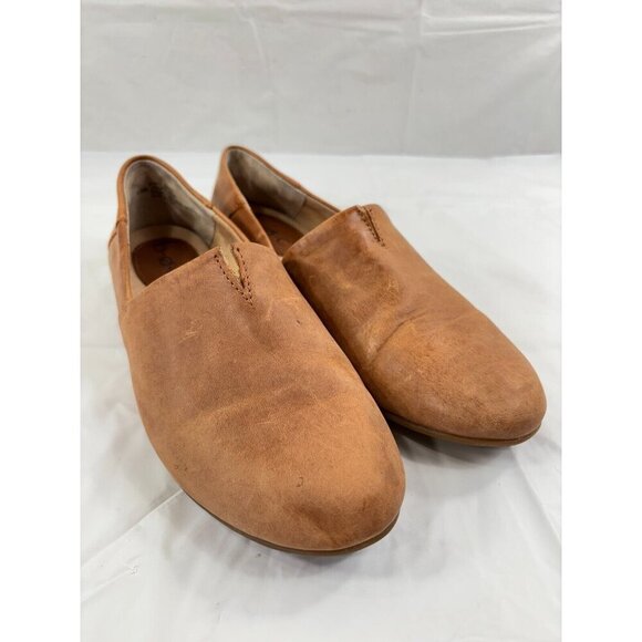 Børn Tan Leather Suree Loafers Z33616 Women's Size 6.5M - Picture 1 of 12